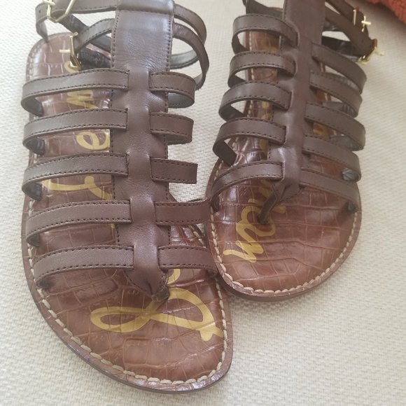 Sam Edelman Women's Dark Brown Gladiator Sandal - Picture 4 of 8